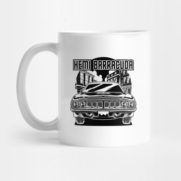 Hemi Cuda (Black Print) by WINdesign